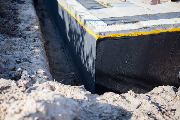 Residential Basement Waterproofing installation at a Genoa, OH home by SJ Waterproofing Pros